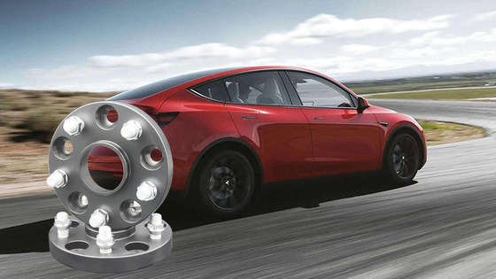Entretoises forgées noires anodisées de roue de modèle de boulon de l'aluminium 5x120 pour le Tesla Model S Model X