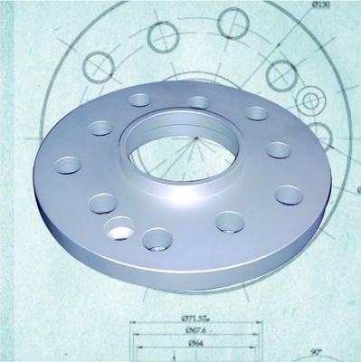 Entretoises centrales forgées de roue du hub en aluminium 14mm de billette pour le caïman Cayenne Panamera de Porsche 911 Boxster