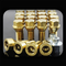 Les boulons titaniques de roue de l'or GR5 M12x1.5 de RCTuning évaluent 10,9 pour le châssis de BMW E