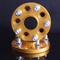 5x100 à 5x114.3 a forgé l'adaptateur central de roue de hub en aluminium pour la couleur d'or de SUBARU